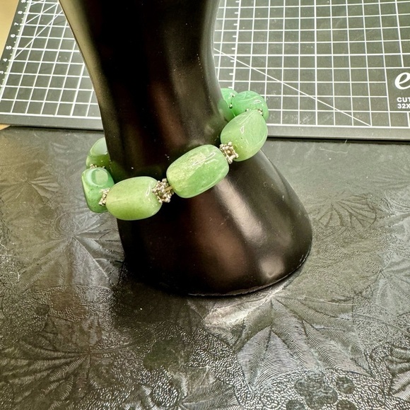 Jewelry - Green Aventurine Gemstone Bead‎ Stretch Bracelet